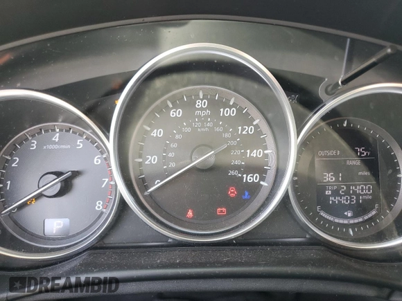 2014 Mazda CX-5 Touring with VIN JM3KE4CY1E0365787, listed as a Copart auction lot 49103355 with 144,031 mi miles and Salvage Title. Bid and sale history available at carsss.com. Image 9.