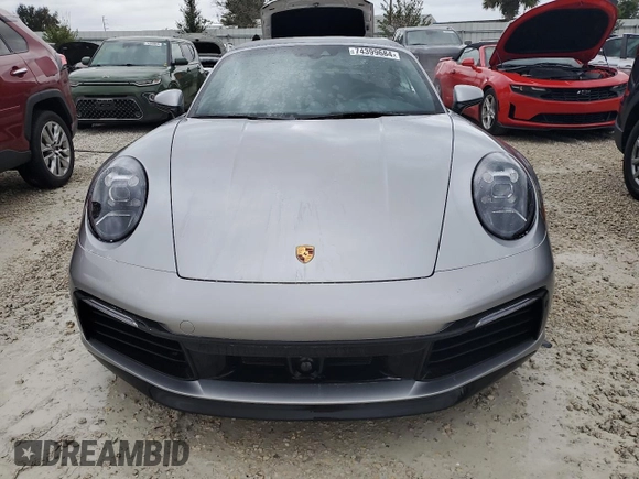 2024 Porsche 911 Carrera S with VIN WP0CB2A90RS245379, listed as a Copart auction lot 74399684 with 1,465 mi miles and Non Repairable. Bid and sale history available at carsss.com. Image 5.