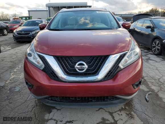 2015 Nissan Murano SV with VIN 5N1AZ2MG5FN227754, listed as a Copart auction lot 84323294 with 77,348 mi miles and Salvage Title. Bid and sale history available at carsss.com. Image 5.