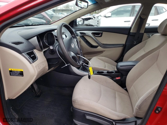 2014 Hyundai Elantra SE with VIN KMHDH4AE0EU215711, listed as a Copart auction lot 49680245 with 144,950 mi miles and Salvage Title. Bid and sale history available at carsss.com. Image 7.