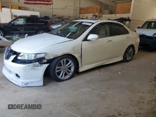 2005 Acura TSX with VIN JH4CL968X5C010626, listed as a Copart auction lot 63658785 with 187,350 mi miles and Salvage title. Bid and sale history available at DreamBid. Image 1.
