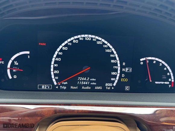 2011 Mercedes-Benz S-Class S 63 AMG with VIN WDDNG7EB9BA391589, listed as a Copart auction lot 54620395 with 115,441 mi miles and Clean Title. Bid and sale history available at carsss.com. Image 8.