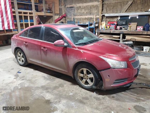 2011 Chevrolet Cruze LT w/2LT with VIN 1G1PG5S97B7176033, listed as a Copart auction lot 89051885 with 133,224 mi miles and Clean Title. Bid and sale history available at carsss.com. Image 4.