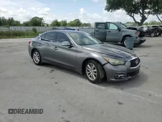 2015 Infiniti Q50 with VIN JN1BV7AP9FM332795, listed as a Copart auction lot 63416925 with 106,986 mi miles and Salvage title. Bid and sale history available at DreamBid. Image 13.