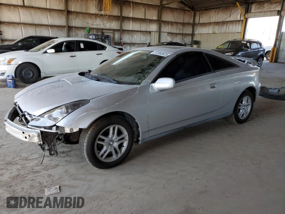2000 Toyota Celica GT z VIN JTDDR32T5Y0002760, wystawiony jako Copart lot #57350925 z przebiegiem 182 414 mil mil oraz Szkoda całkowita • Salvage title. Historia ofert i sprzedaży dostępna na DreamBid. Obrazek 1.