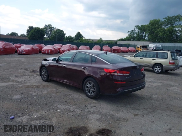 2019 Kia Optima LX with VIN 5XXGT4L36KG377856, listed as a IAAI auction lot 42615007 with 37,647 mi miles and . Bid and sale history available at DreamBid. Image 3.
