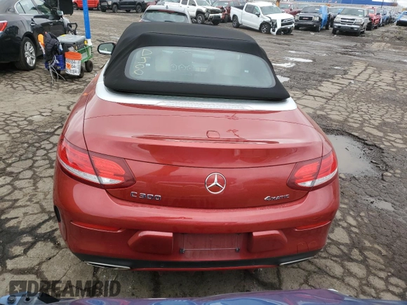2018 Mercedes-Benz C 300 with VIN WDDWK4KB9JF686036, listed as a Copart auction lot 80449344 with Not provided miles and Clean title. Bid and sale history available at DreamBid. Image 6.