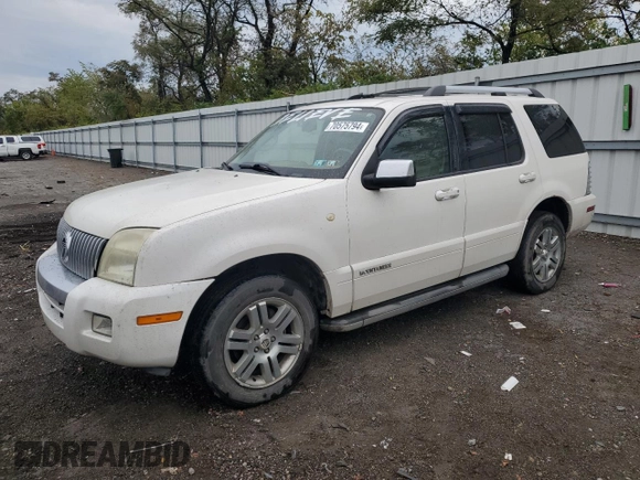 2010 Mercury Mountaineer Premier with VIN 4M2EN4JE6AUJ01346, listed as a Copart auction lot 70575794 with 166,024 mi miles and Salvage Title. Bid and sale history available at carsss.com. Image 1.