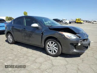 2012 Mazda 3 i Grand Touring with VIN JM1BL1W8XC1642842, listed as a Copart auction lot 57833245 with 104,914 mi miles and Salvage title. Bid and sale history available at DreamBid. Image 4.