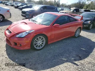 2004 Toyota Celica GT with VIN JTDDR32T240173606, listed as a Copart auction lot 87155554 with 134,844 mi miles and Salvage Title. Bid and sale history available at carsss.com. Image 1.