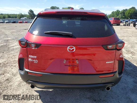 2024 Mazda CX-50 S Premium z VIN 7MMVABDM0RN177966, wystawiony jako Copart lot #58068755 z przebiegiem 24 237 mil mil oraz Szkoda całkowita • Salvage title. Historia ofert i sprzedaży dostępna na DreamBid. Obrazek 6.