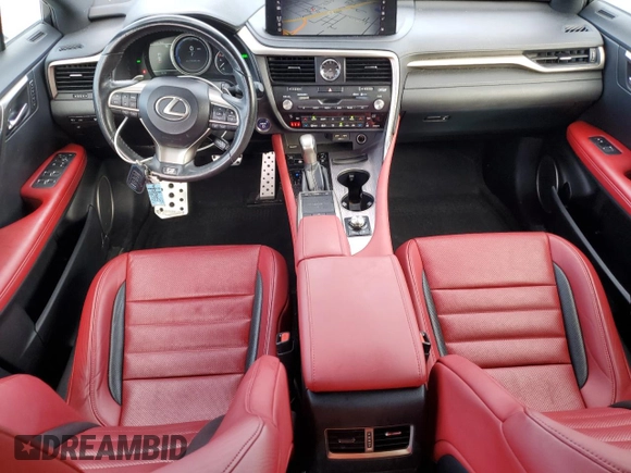2020 Lexus RX 450h F Sport Performance z VIN 2T2YGMDA2LC048484, wystawiony jako Copart lot #62690575 z przebiegiem 108 783 mil mil oraz Nie do naprawy • Non repairable. Historia ofert i sprzedaży dostępna na DreamBid. Obrazek 8.