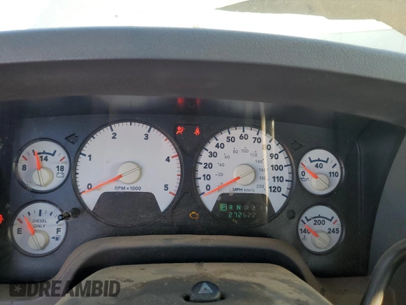 2006 Dodge Ram 2500 SLT with VIN 3D7KS28C06G104883, listed as a Copart auction lot 72413804 with 272,622 mi miles and Salvage Title. Bid and sale history available at carsss.com. Image 9.