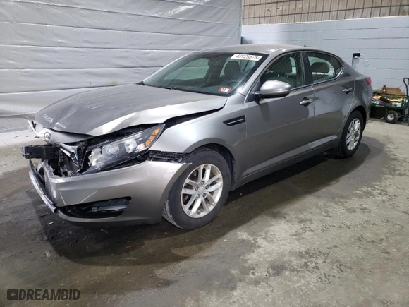 2012 Kia Optima LX with VIN 5XXGM4A72CG067613, listed as a Copart auction lot 49129575 with 105,597 mi miles and Salvage Title. Bid and sale history available at carsss.com. Image 1.