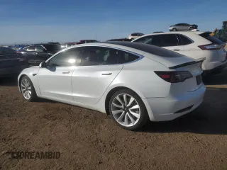 2020 Tesla Model 3 Long Range with VIN 5YJ3E1EB7LF621773, listed as a Copart auction lot 47362535 with 61,682 mi miles and Salvage Title. Bid and sale history available at carsss.com. Image 2.