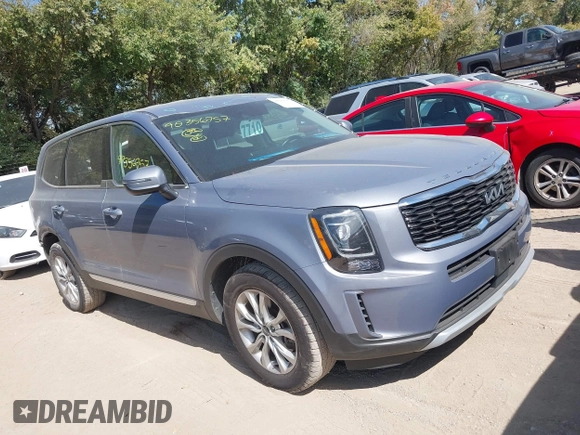 2022 Kia Telluride LX with VIN 5XYP2DHC7NG227251, listed as a IAAI auction lot 40356757 with 57,792 mi miles and . Bid and sale history available at DreamBid. Image 1.