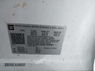 2021 GMC Terrain SLE с VIN 3GKALMEV5ML369697, выставлен на аукционе IAAI как лот 40910723 с пробегом Не указан миль и . История ставок и продаж доступна на DreamBid. Изображение 9.