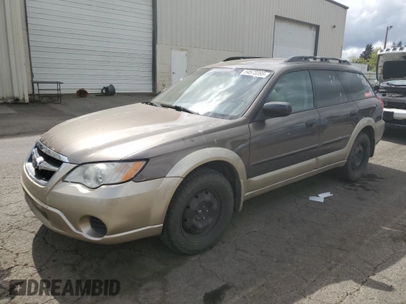 2008 Subaru Outback z VIN 4S4BP60C187346817, wystawiony jako Copart lot #54573395 z przebiegiem 146 279 mil mil oraz Szkoda całkowita • Salvage title. Historia ofert i sprzedaży dostępna na DreamBid. Obrazek 1.