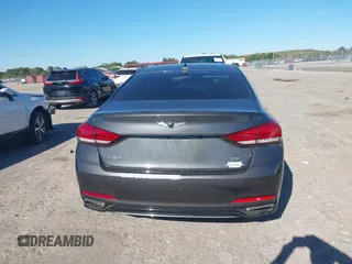 2018 Genesis G80 3.8L with VIN KMHGN4JE7JU226740, listed as a IAAI auction lot 41821284 with 87,081 mi miles and . Bid and sale history available at carsss.com. Image 16.