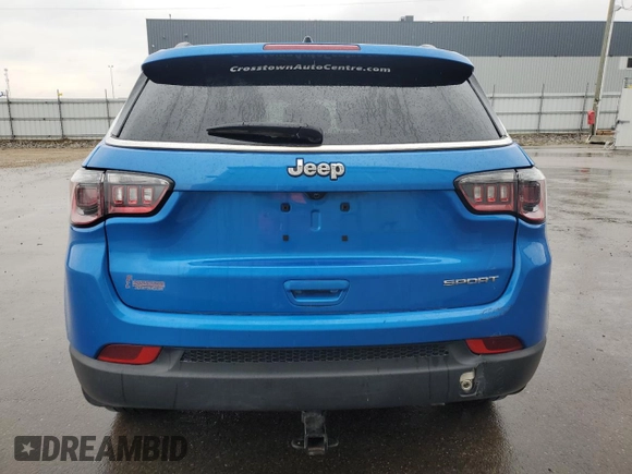 2021 Jeep Compass Sport with VIN 3C4NJCAB3MT598775, listed as a Copart auction lot 57659685 with 39,444 mi miles and Clean title. Bid and sale history available at DreamBid. Image 6.