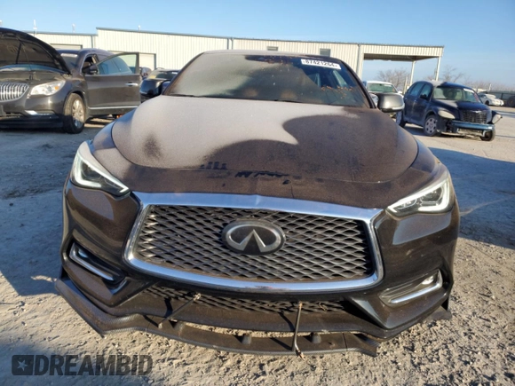 2019 Infiniti Q60 Luxe with VIN JN1EV7EL2KM290162, listed as a Copart auction lot 87421264 with 64,537 mi miles and Salvage title. Bid and sale history available at DreamBid. Image 5.
