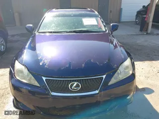 2006 Lexus IS 250 Manual with VIN JTHBK262765024023, listed as a IAAI auction lot 42006175 with 239,893 mi miles. Bid and sale history available at carsss.com. Image 6.