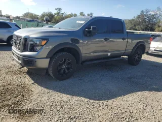 2018 Nissan Titan XD PRO-4X with VIN 1N6BA1F4XJN530144, listed as a Copart auction lot 80265214 with 93,675 mi miles and Non Repairable. Bid and sale history available at carsss.com. Image 1.