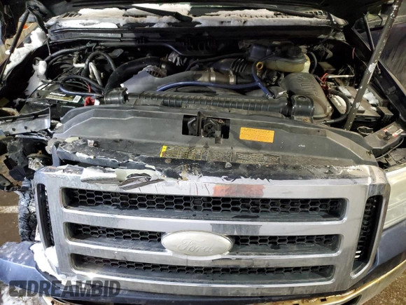 2007 Ford F-250 XL with VIN 1FTSX21P77EA06533, listed as a Copart auction lot 44176825 with 120,488 mi miles and Salvage Title. Bid and sale history available at DreamBid. Image 11.