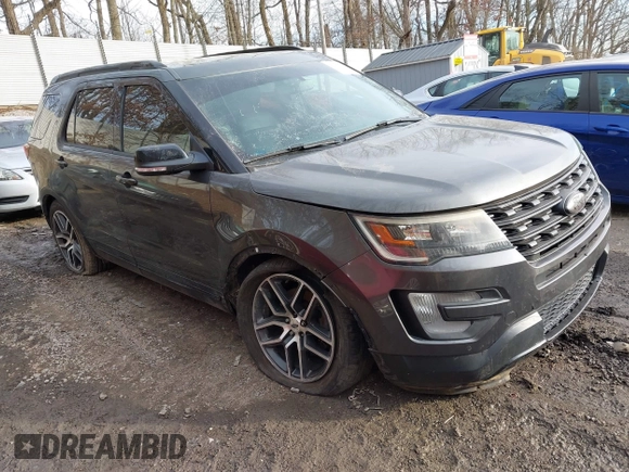 2016 Ford Explorer Sport z VIN 1FM5K8GT6GGC83628, wystawiony jako IAAI lot #41546631 z przebiegiem 85 712 mil mil oraz . Historia ofert i sprzedaży dostępna na DreamBid. Obrazek 1.