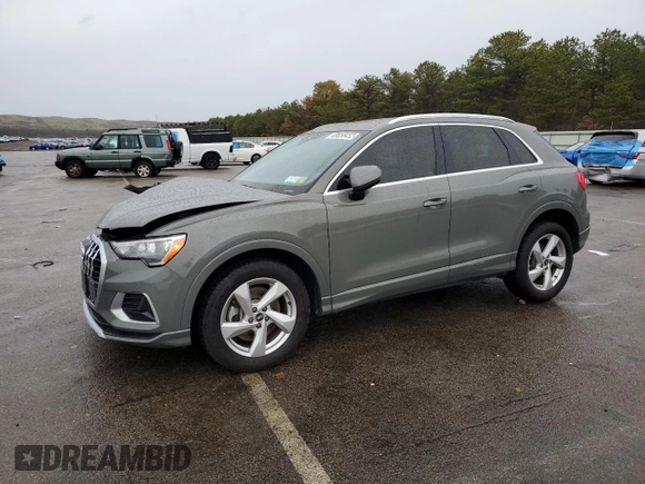 2021 Audi Q3 Premium with VIN WA1AUCF35M1117045, listed as a Copart auction lot 69658452 with 9,015 mi miles. Bid and sale history available at carsss.com. Image 1.
