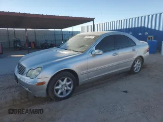 2002 Mercedes-Benz C 230/260/280/320 with VIN WDBRF64JX2F216450, listed as a Copart auction lot 85496134 with 150,874 mi miles and Salvage Title. Bid and sale history available at DreamBid. Image 1.