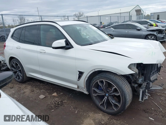 2020 BMW X3 M Competition with VIN 5YMTS0C03LLT10754, listed as a IAAI auction lot 42021685 with 48,768 mi miles. Bid and sale history available at carsss.com. Image 13.