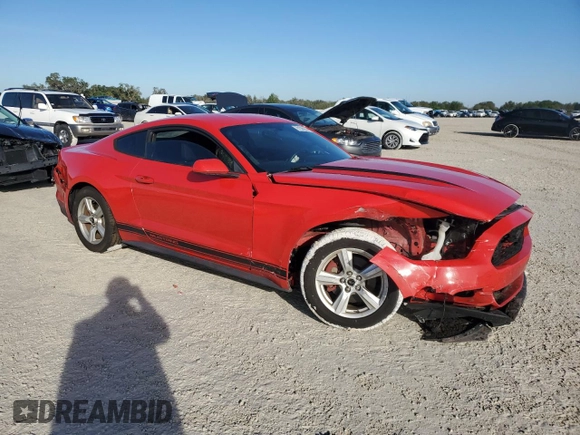 2017 Ford Mustang V6 with VIN 1FA6P8AM9H5289843, listed as a Copart auction lot 81398934 with 88,082 mi miles and Salvage title. Bid and sale history available at DreamBid. Image 4.