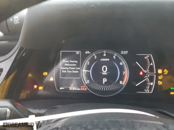2022 Lexus ES with VIN 58ADZ1B13NU137151, listed as a Copart auction lot 44753345 with 5,034 mi miles and Salvage Title. Bid and sale history available at carsss.com. Image 9.