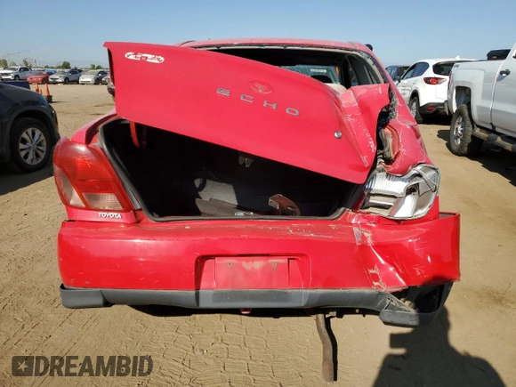 2001 Toyota ECHO with VIN JTDAT123310101771, listed as a Copart auction lot 69659284 with 191,327 mi miles and Salvage Title. Bid and sale history available at DreamBid. Image 6.