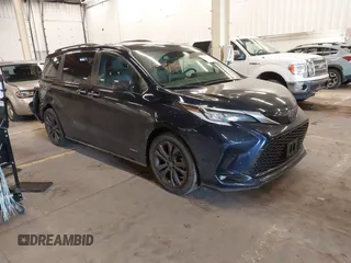 2021 Toyota Sienna XSE with VIN 5TDDRKEC2MS020565, listed as a IAAI auction lot 41539022 with 37,201 mi miles and . Bid and sale history available at DreamBid. Image 1.