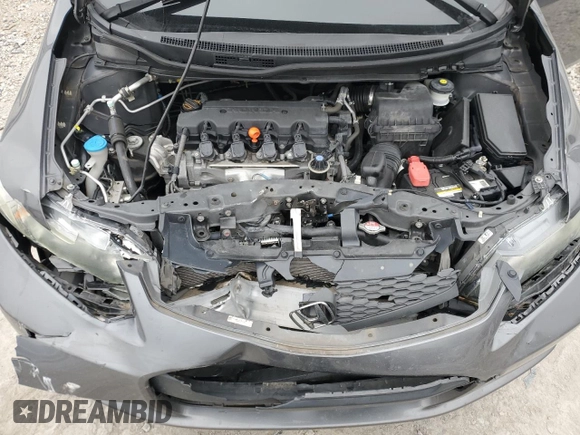 2013 Honda Civic Cpe LX with VIN 2HGFG3B51DH521795, listed as a Copart auction lot 43772055 with 83,740 mi miles and Salvage Title. Bid and sale history available at carsss.com. Image 12.