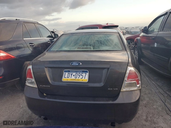 2006 Ford Fusion SE with VIN 3FAHP07126R227296, listed as a Copart auction lot 75893964 with 0 mi miles and Non Repairable. Bid and sale history available at carsss.com. Image 6.