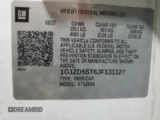 2018 Chevrolet Malibu LT with VIN 1G1ZD5ST6JF131327, listed as a Copart auction lot 52550775 with 146,776 mi miles and Salvage Title. Bid and sale history available at DreamBid. Image 14.
