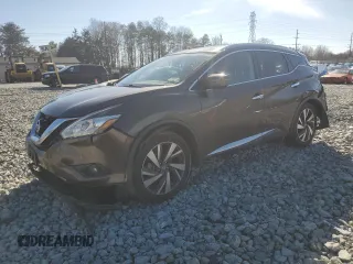 2016 Nissan Murano SL z VIN 5N1AZ2MH0GN127815, wystawiony jako Copart lot #45842315 z przebiegiem 80 988 mil mil oraz Szkody całkowita. Historia ofert i sprzedaży dostępna na DreamBid. Obrazek 1.