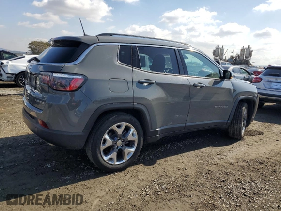 2021 Jeep Compass Limited with VIN 3C4NJCCB5MT559344, listed as a Copart auction lot 43022105 with 78,274 mi miles and Salvage Title. Bid and sale history available at carsss.com. Image 3.