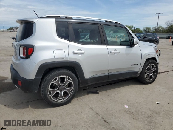 2015 Jeep Renegade Limited with VIN ZACCJADT0FPB57482, listed as a Copart auction lot 50270575 with 100,253 mi miles and Salvage Title. Bid and sale history available at DreamBid. Image 3.