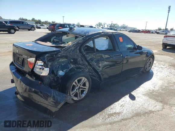 2008 BMW 3 Series 328i with VIN WBAVA33528KX85551, listed as a Copart auction lot 82986724 with 177,234 mi miles and Salvage title. Bid and sale history available at DreamBid. Image 3.