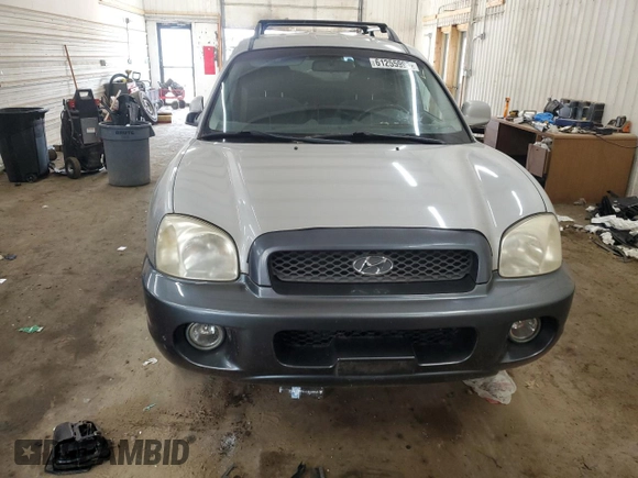 2004 Hyundai Santa Fe GLS with VIN KM8SC13D14U580633, listed as a Copart auction lot 61255995 with 207,212 mi miles and Clean title. Bid and sale history available at DreamBid. Image 5.
