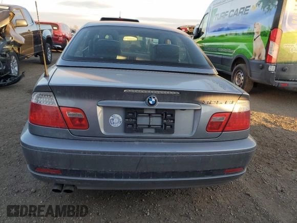 2004 BMW 3 Series 325Ci with VIN WBABW33444PL25543, listed as a Copart auction lot 83811414 with 106,309 mi miles and Salvage Title. Bid and sale history available at carsss.com. Image 6.