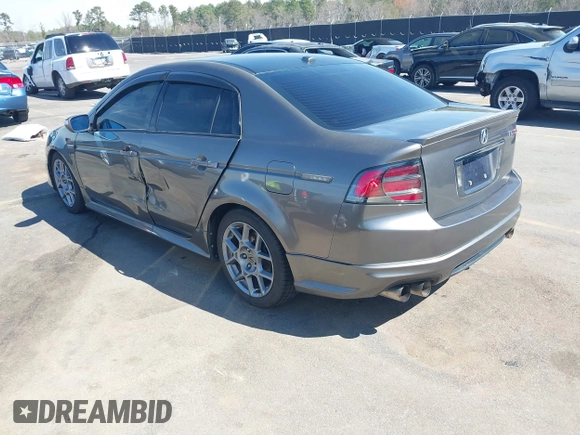 2008 Acura TL Type-S with VIN 19UUA76598A052681, listed as a IAAI auction lot 41790824 with 129,401 mi miles. Bid and sale history available at carsss.com. Image 3.