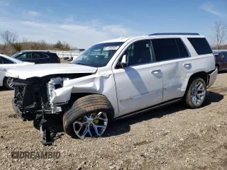 2016 Cadillac Escalade Premium Collection z VIN 1GYS4CKJ8GR464402, wystawiony jako Copart lot #49690685 z przebiegiem 56 017 mil mil oraz Szkoda całkowita • Salvage title. Historia ofert i sprzedaży dostępna na DreamBid. Obrazek 1.