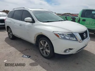 2014 Nissan Pathfinder Platinum z VIN 5N1AR2MN3EC693904, wystawiony jako IAAI lot #41774522 z przebiegiem 151 477 mil mil oraz . Historia ofert i sprzedaży dostępna na DreamBid. Obrazek 1.