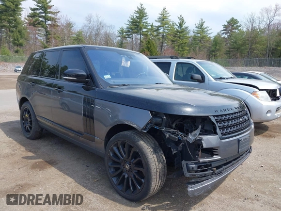 2016 Land Rover Range Rover Supercharged with VIN SALGS2EF4GA262344, listed as a IAAI auction lot 42111550 with 101,985 mi miles and . Bid and sale history available at DreamBid. Image 1.