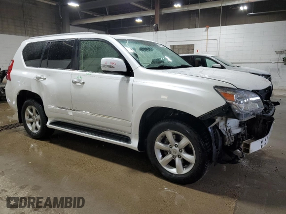 2013 Lexus GX 460 with VIN JTJBM7FX4D5050920, listed as a Copart auction lot 53228055 with 168,432 mi miles and Salvage Title. Bid and sale history available at DreamBid. Image 4.